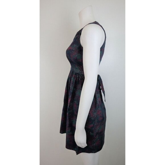 RED CAMEL - JUNIOR'S BLUE FLORAL PRINT DRESS - SIZE 1 - - Picture 4 of 7